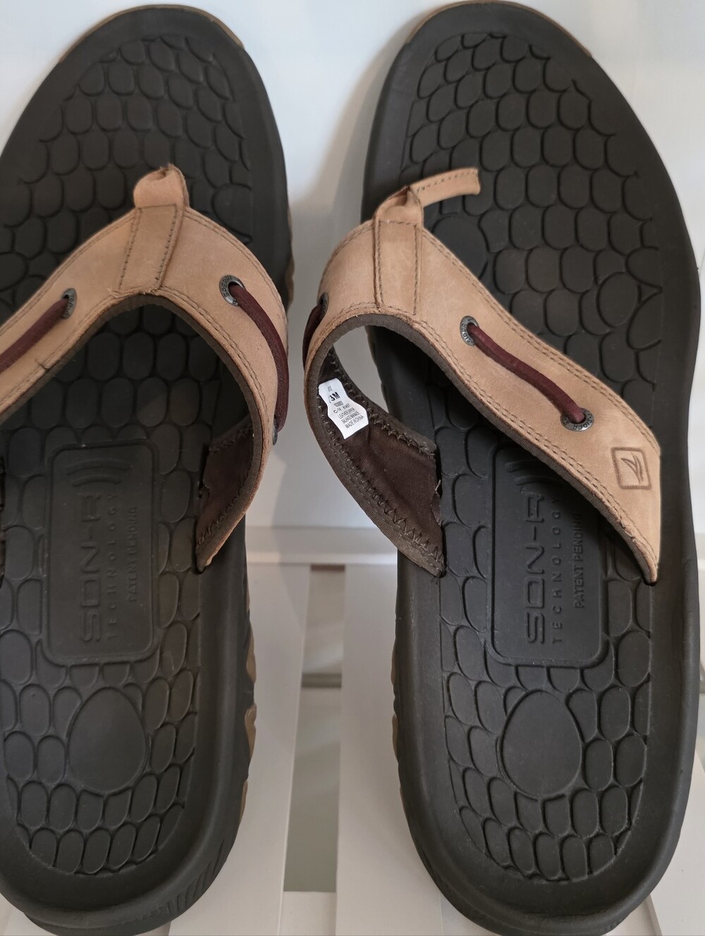 Sperry Men's Tan Son-R Flip-Flop Sandals 13M NWOT
